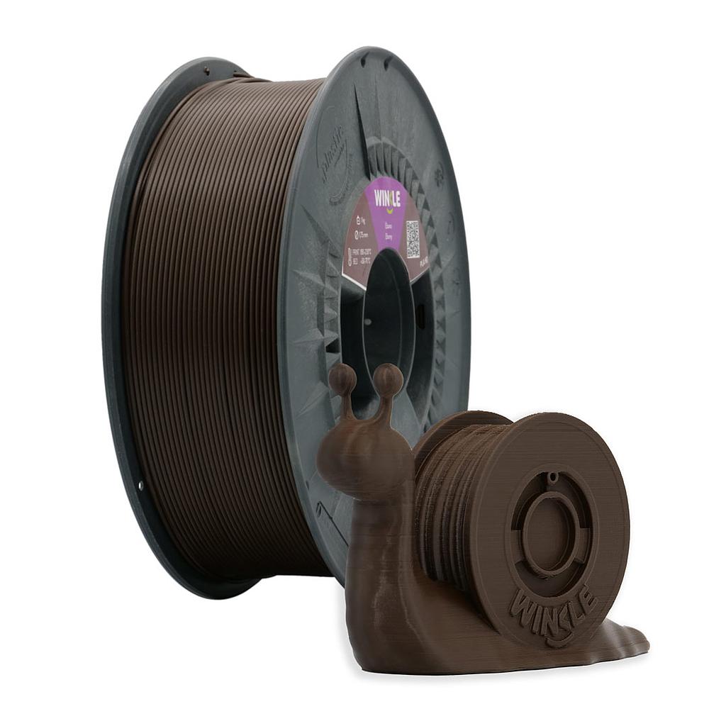 FILAMENTO PLA HD WINKLE 1,75MM MARRÓN ÉBANO 1KG