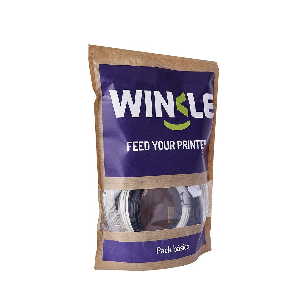 FILAMENTO PLA PARA BOLI 3D WINKLE PACK BÁSICO 200G
