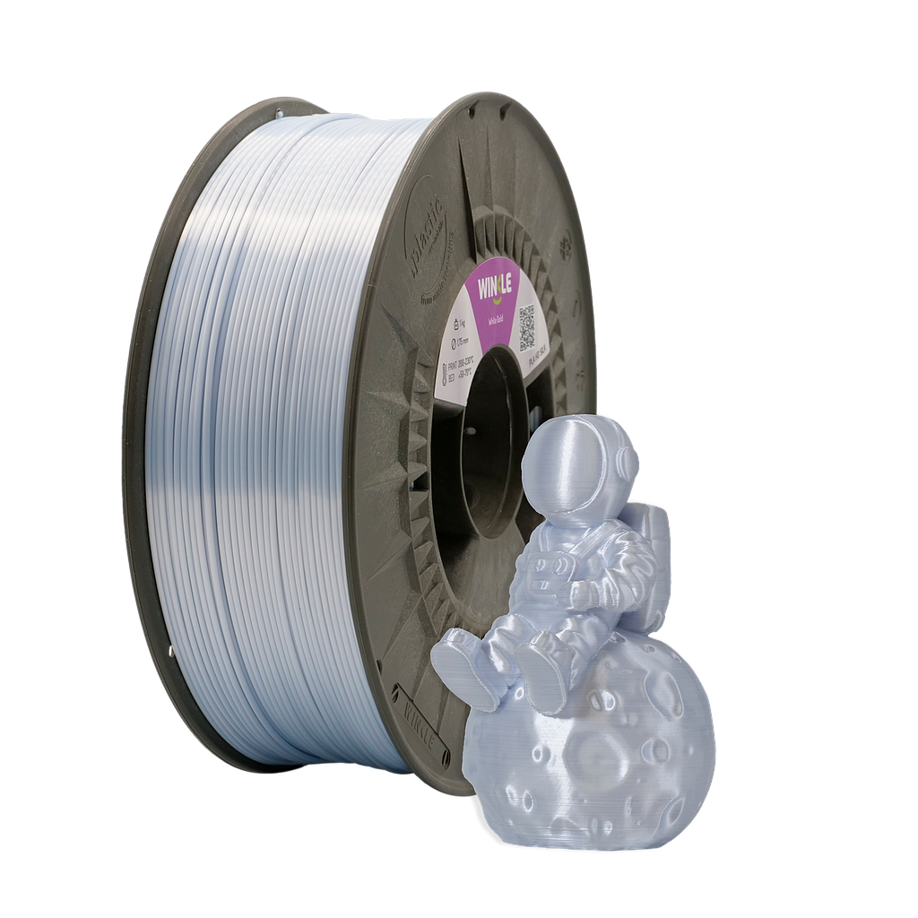 FILAMENTO PLA SILK (SEDA) WINKLE 1,75MM ORO BLANCO 1KG