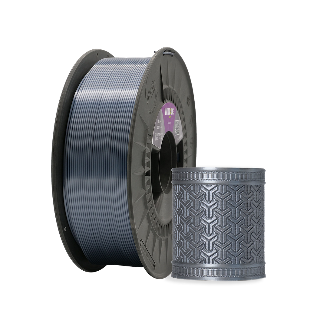 FILAMENTO PLA SILK (SEDA) WINKLE 1,75MM PLATA MERCURIO 300G