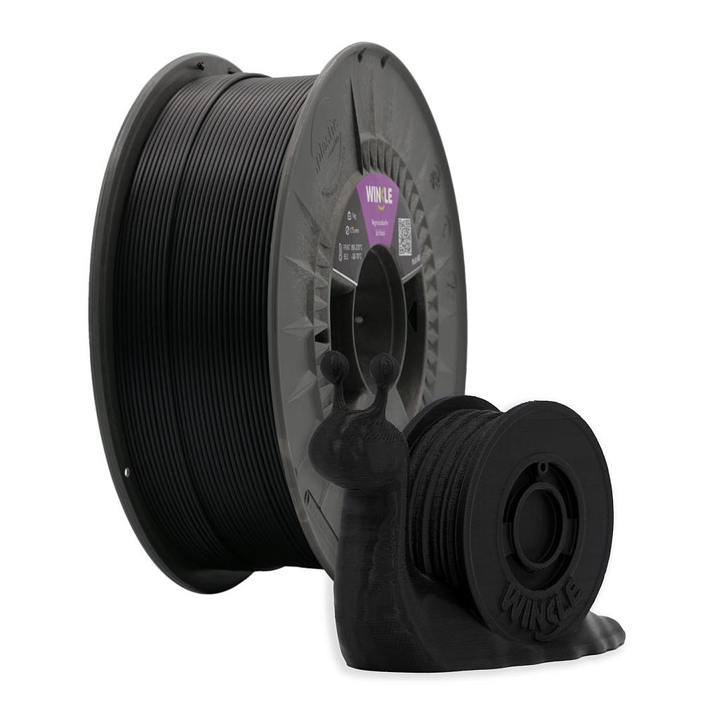 FILAMENTO PLA 850 WINKLE 1,75MM NEGRO AZABACHE 300G