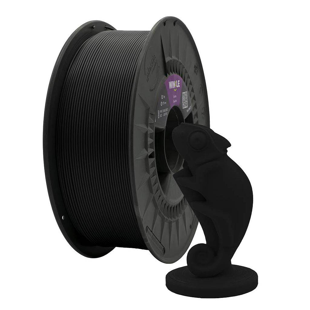 FILAMENTO PLA MATE WINKLE 1,75MM NEGRO GRAFITO 1KG