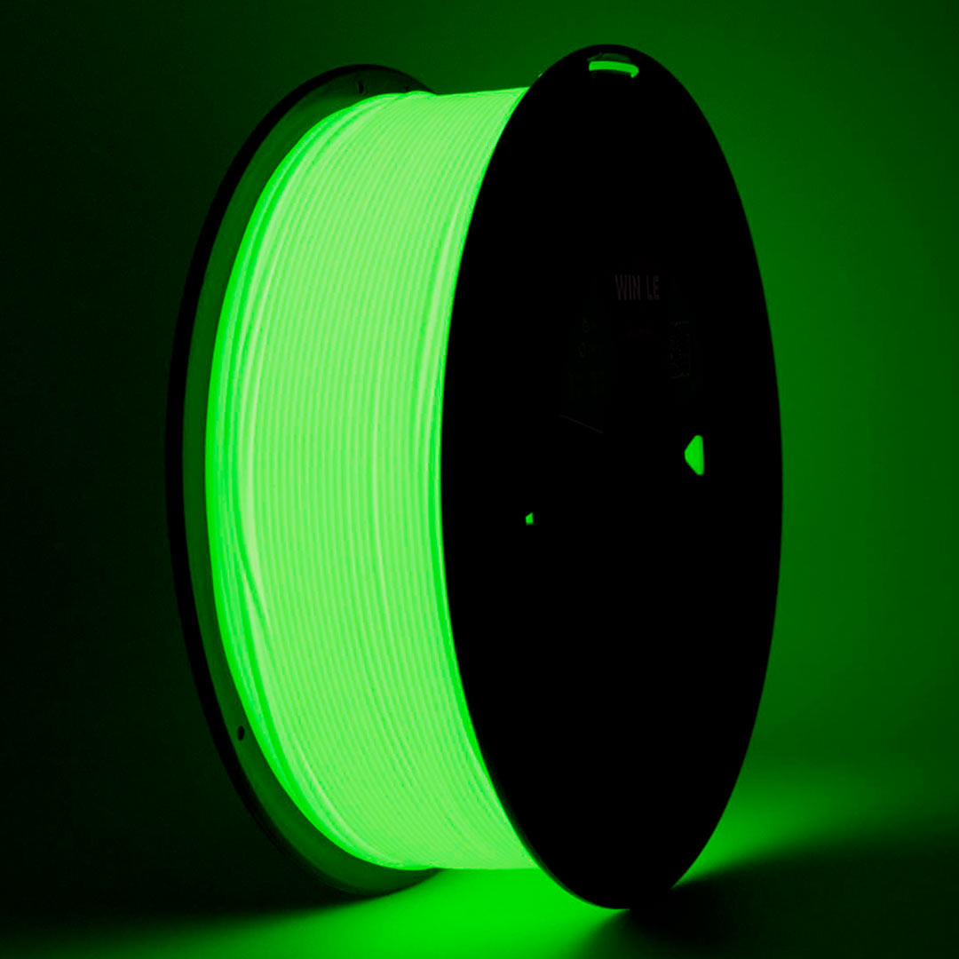 PLA-LD WINKLE 1.75 MM VERDE FOSFORESCENTE 1KG