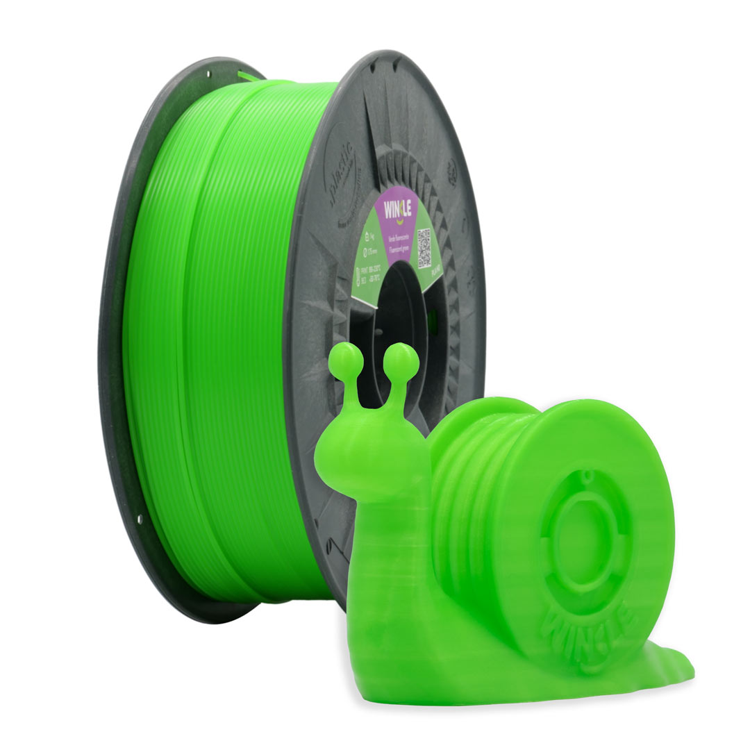 PLA-HD WINKLE 1.75 MM VERDE FLUORESCENTE 300GR