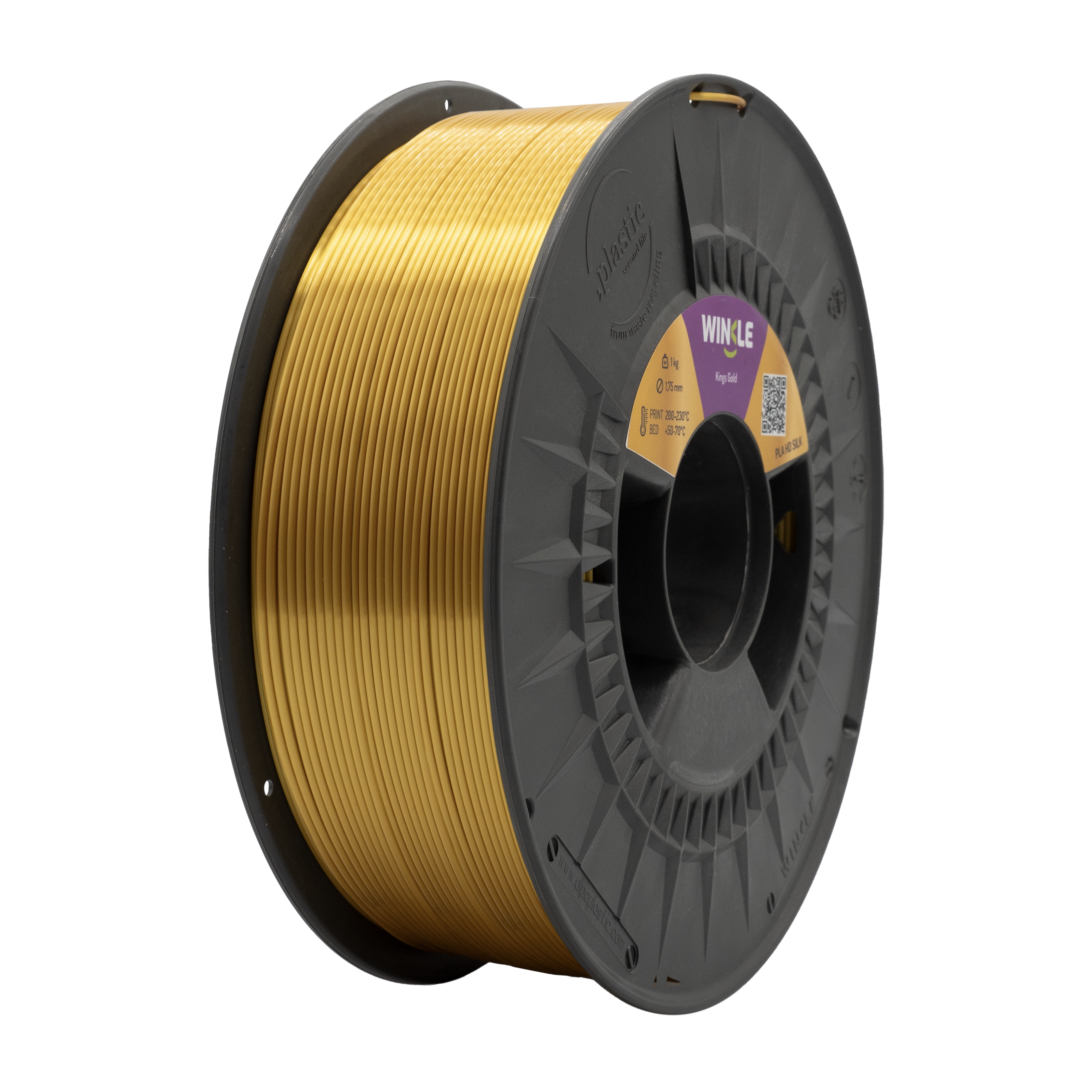 PLA-SILK WINKLE 1.75 MM KINGS GOLD 1KG