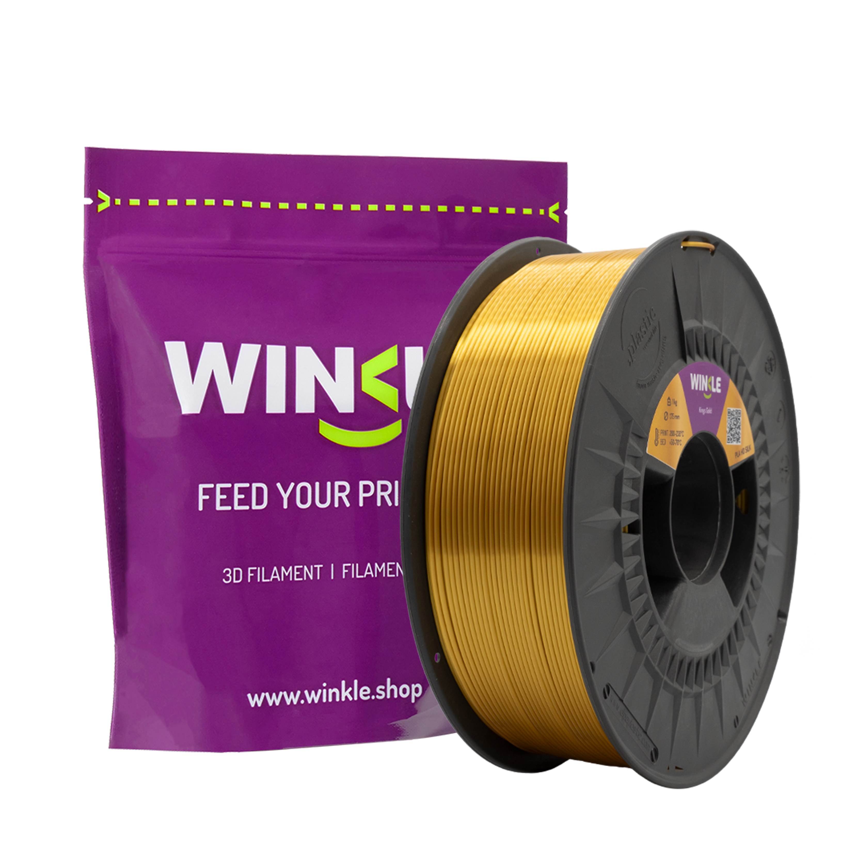 PLA-SILK WINKLE 1.75 MM KINGS GOLD 1KG