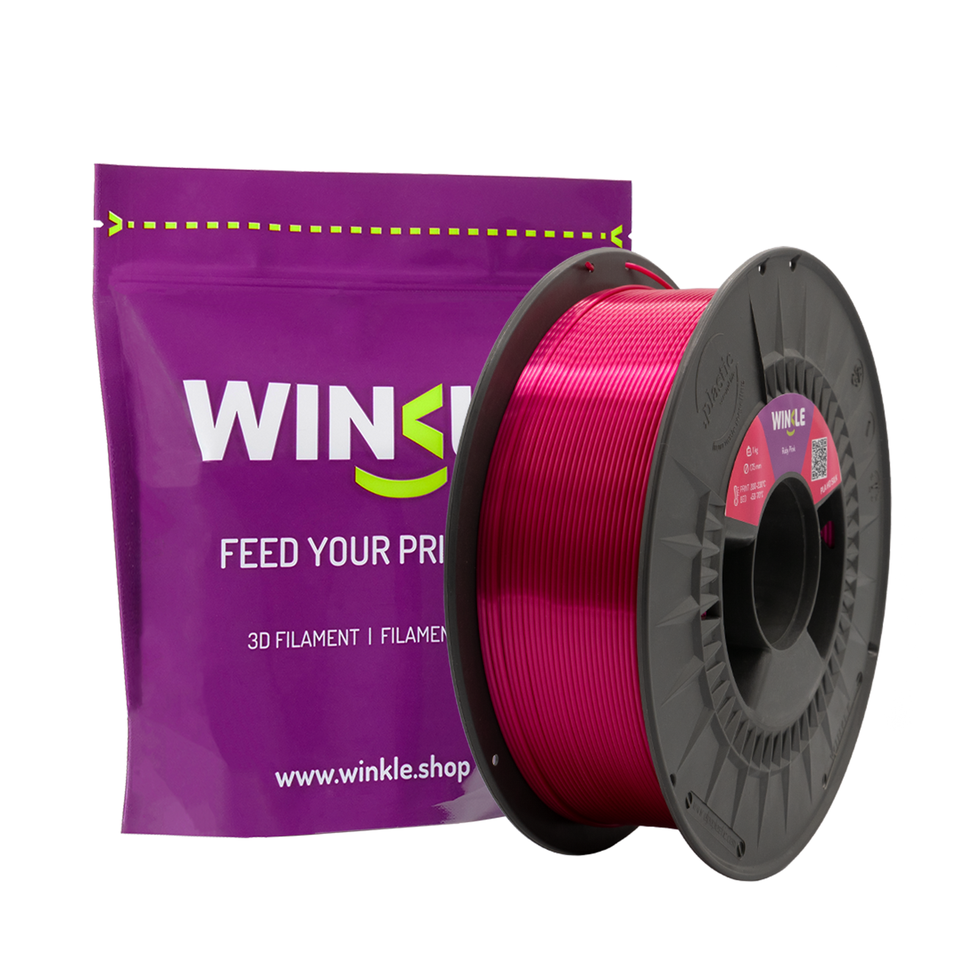 PLA-SILK WINKLE 1.75 MM RUBY PINK 1KG
