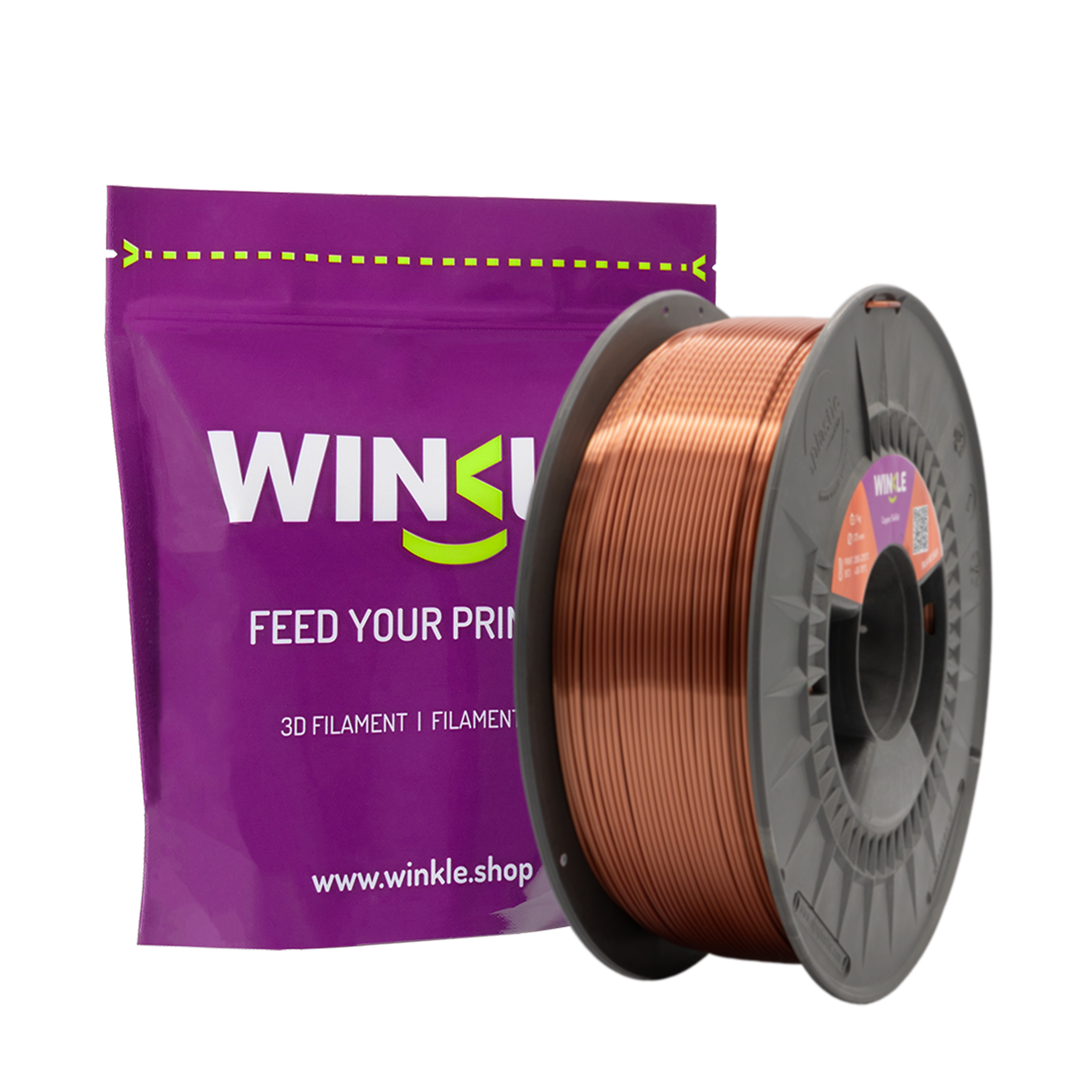 PLA-SILK WINKLE 1.75 MM COPPER SKILLET 1KG