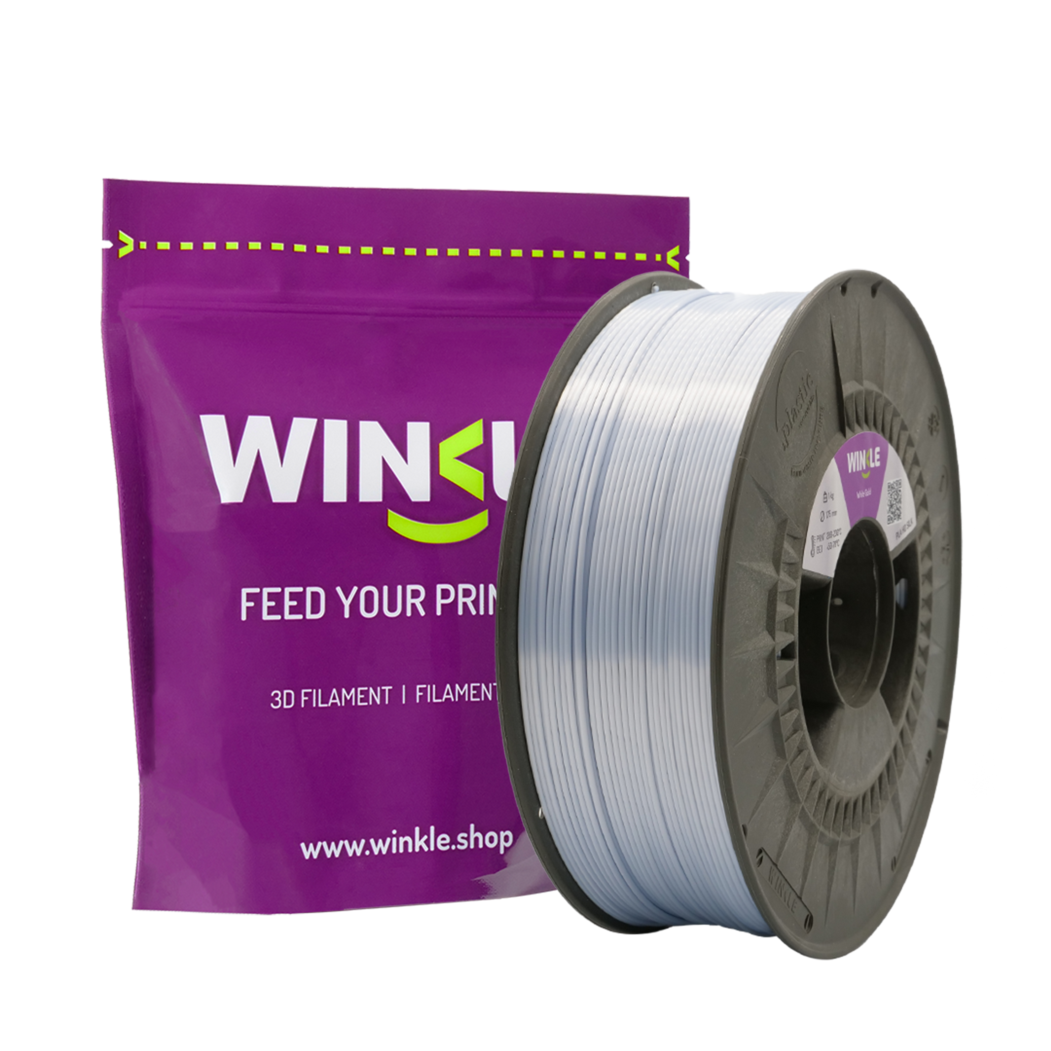 PLA-SILK WINKLE 1.75 MM WHITE GOLD 1KG