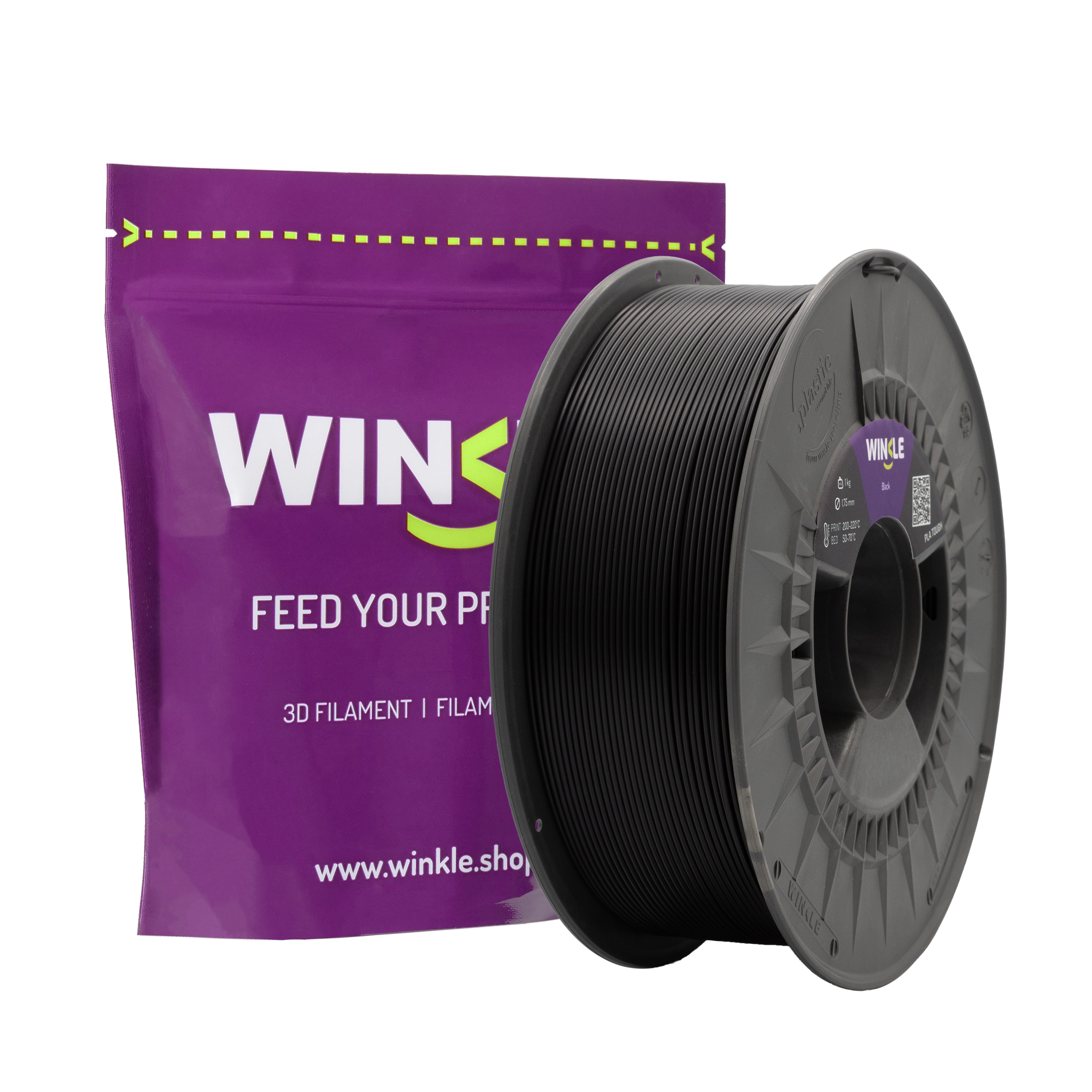 PLA-TOUGH WINKLE 2.85 MM BLACK 1KG