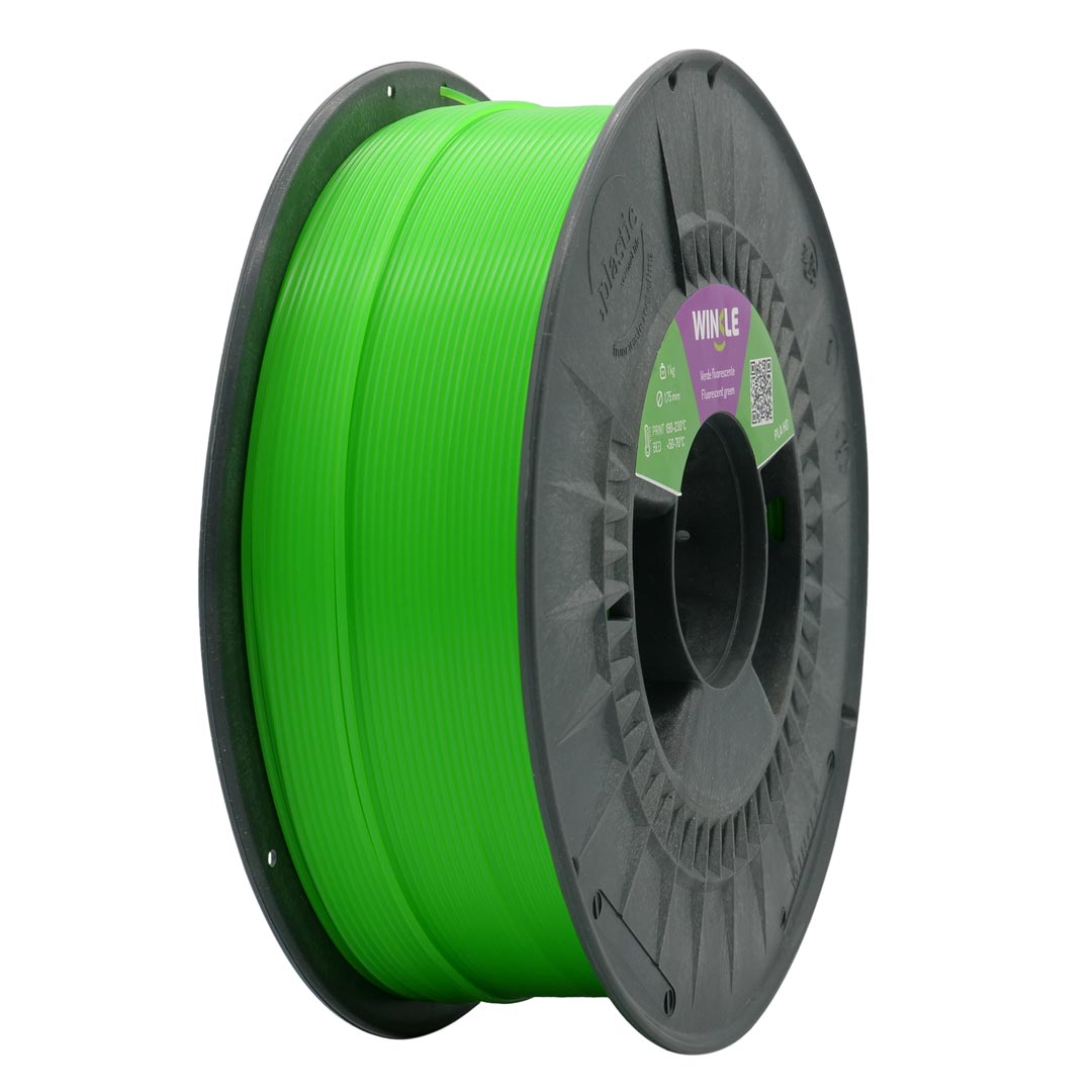 PLA-HD WINKLE 1.75 MM VERDE FLUORESCENTE 1KG