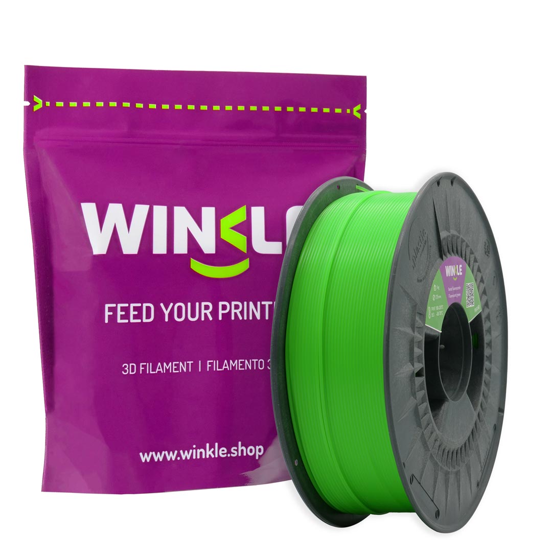 PLA-HD WINKLE 1.75 MM VERDE FLUORESCENTE 300GR