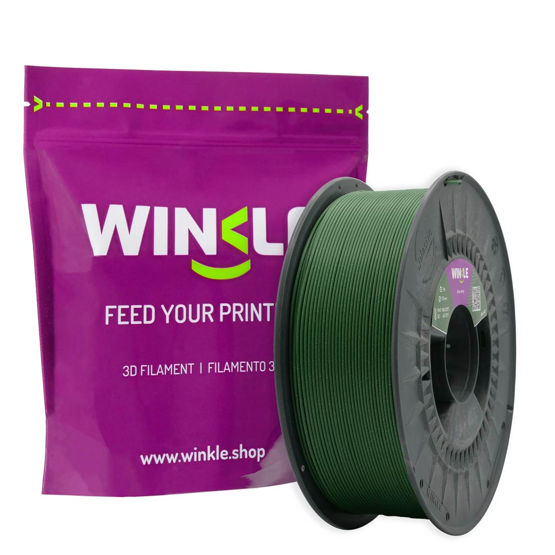PLA-HD WINKLE 1.75 MM VERDE CON PARTICULAS (GLOW ARMY) 300GR