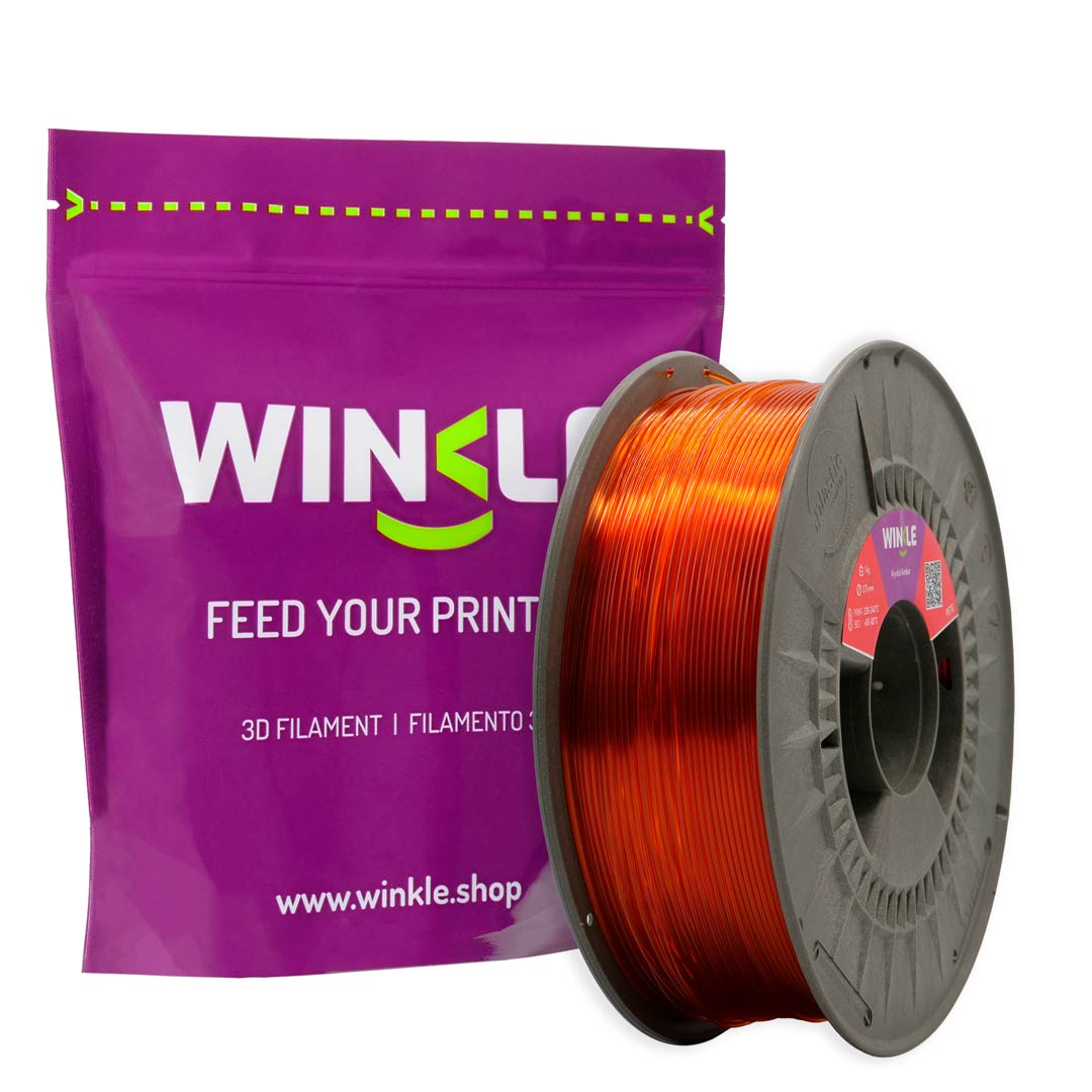 PETG WINKLE 1.75 MM KRYSTAL AMBAR 300GR